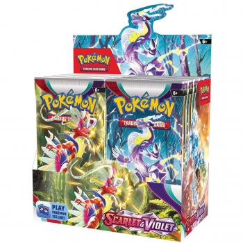 Booster de Cartas Pokémon TCG Scarlet & Violet con 10 cartas en inglés
