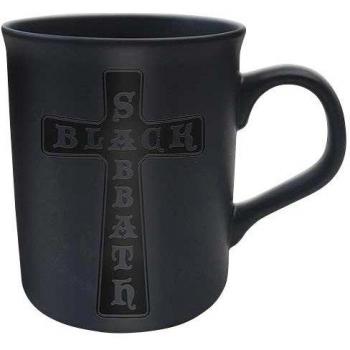 Negro Cruz sabado Matt Taza brillo de impresion de escritura Premium Deluxe en caja de regalo de cafe Taza oficial de mercancias con licencia