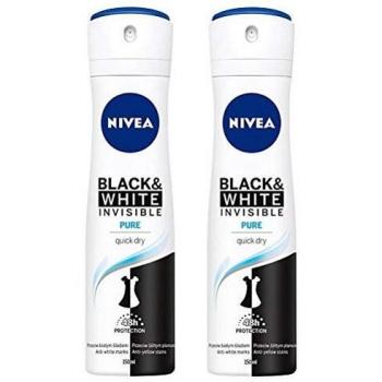 NIVEA Invisible Black & White Pure Antiperspirant Deodorant 150 ml
