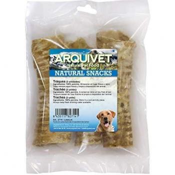 Arquivet Tráquea para Perros Bolsa 3 uds - Snacks 100% Naturales para Perros - Premios, recompensas, chuches, golosinas, chucherías caninas - Comida para Perros - Alimento complementario