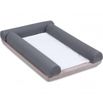 Colchoneta cambiador Alondra (60x90 cm) Stone Grey para cuna convertible o cómoda