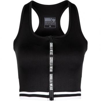 Gorilla Wear Mesa Women's Zipped Sports Bra - Black - XS
