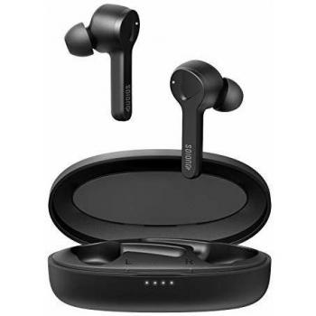 Dudios Shuttle Auriculares Deportivos Bluetooth, Control táctil, IPX5 con Estuche de Carga, reducción de Ruido