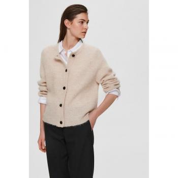 Selected Femme Cream Short Cardigan Lulu Knit Size M