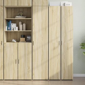 Aparador de madera de ingeniería roble Sonoma 40x42,5x185 cm Marrón