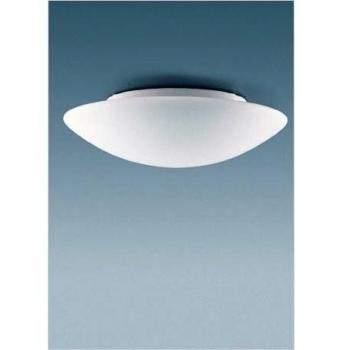 Lámpara de Techo y Pared RZB Flat Basic Opalina 2x60W E27 IP44 Ø370mm Blanca