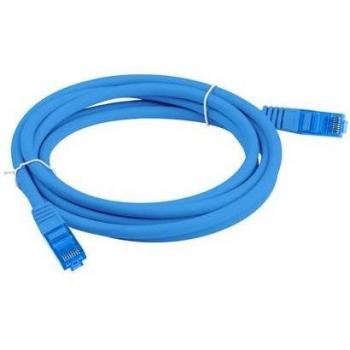 Cable de Red Lanberg Cat6a S/FTP 0,5m Azul