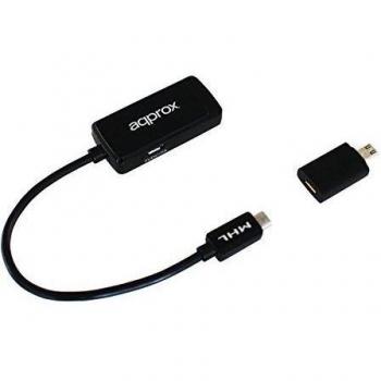 Approx APPC24 - Adaptador MHL 3.0 a HDMI, Color Negro