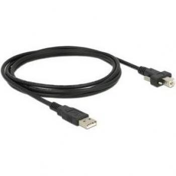Cable USB 2.0 de 2m Tipo A a Tipo B con tornillos - Delock 83595