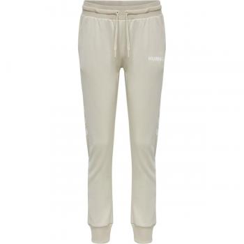 Pantalón largo Hummel Legacy Poly beige mujer - L, Pantalón jogger Hummel Legacy Poly blanco mujer - L