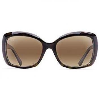 Maui Jim Stylish Orchid Women's Sunglasses with Habana Frame, Brown, Size 56 MM
