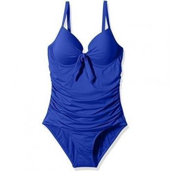 Moontide Contours Tie Front U/w Suit-baño Mujer    azul Blue
