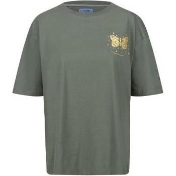 Camiseta Regatta para Mujer Christian Lacroix Bellegarde con Estampado de Mariposa en la Espalda (Caqui Oscuro) Talla 14 UK