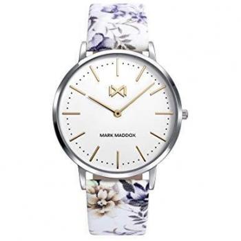 Reloj Mark Maddox Mujer Greenwich MC7110-97 Analogico Correa Acero con Estampado Floral