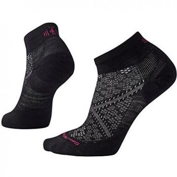 SmartWool PHD Run Ultra Light Calcetines de Corte bajo Rendimiento, Mujer, Color Negro, tamaño Large