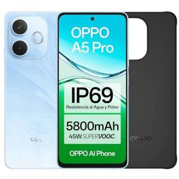 Smartphone OPPO A5 Pro 4G Libre con IA, 6.67 90Hz, 8GB RAM, 256GB Almacenamiento, Cámara 50MP, Batería de 5800mAh,