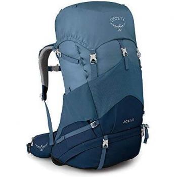 Osprey Ace 50 Mochila Infantil de Senderismo, Unisex niños, Blue Hills, O/S