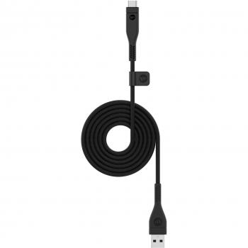 Mophie Pro - Cables de Serie con Conector USB-A a USB-C de 2 m, Color Negro