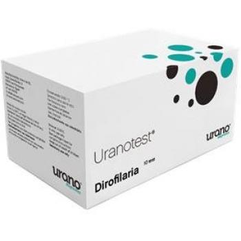 Uranotest Dirofilaria 10 Test - Prueba de diagnóstico para la detección de dirofilariosis en perros, incluye 10 tests individuales, fácil de usar, resultados rápidos y precisos