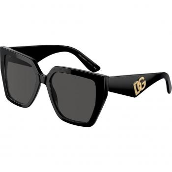 Dolce & Gabbana DG4438 501/87 Square Sunglasses for Women in Black/Havana 55-17