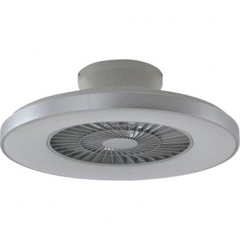 Ventilador de techo LED inteligente Lindby Paavo, gris, silencioso, Tuya