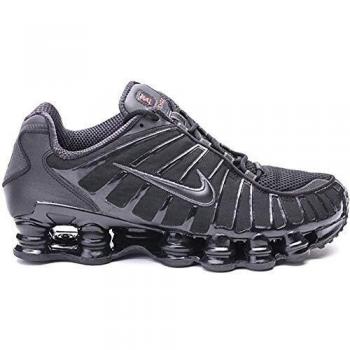 Nike Shox Men's Black Synthetic Textile Shoes - Size 42 (7.5 US)
