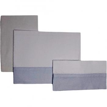 Cambrass Keito - Sabana capazo, 3 piezas, 80 x 120 cm, color celeste
