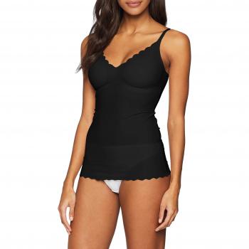 Top de microfibra para mujer con cuello en V, almohadillas extraíbles y tirantes ajustables - Modelo Micro Lovers