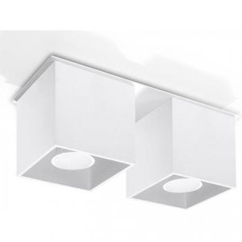 Plafón LED de Techo QUAD 2 Blanco, GU10, Aluminio, Iluminación Interior Sollux Lighting Deep Space