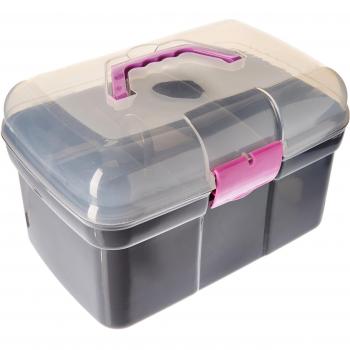 PFIFF - Cuidado de hípica, Color Gris - Rosa