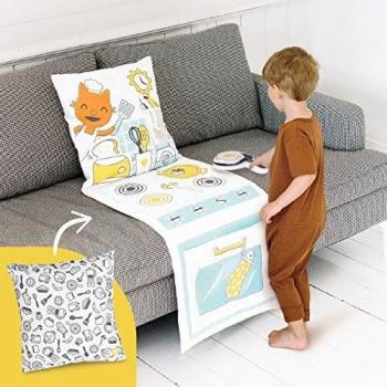 SAGO mini Cojín Cocina-Juego Simbólico, Multicolor, 45,7 x 45,7 cm