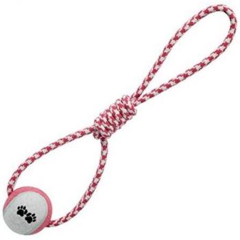 Pelota de Juego Rosa con Tirador para Perros