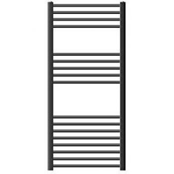 Radiador de Baño ECD Germany 600x1200 mm Antracita Recto Con Conexión Lateral Calefactor y Secador de Toallas Estilo Moderno Tipo Escalera
