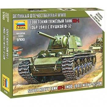 Zvezda 6190 Modelo para Montar, Kv-1 with F-32 Gun, Escala 1/100