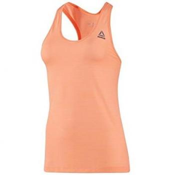 Reebok Women Workout Activchill Slub Tank Vestiti Da Corsa Tank Top Orange - Black L