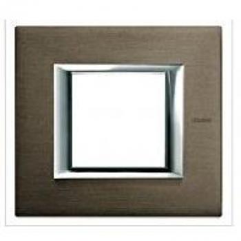 Bticino axolute - Placa 2 módulo axolute bronce