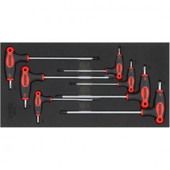 Módulo de herramientas SONIC 600719, incluye llaves Torx en L extra largas de los tamaños T10, T15, T20, T25, T27, T30 y T40, fabricadas en acero cromo