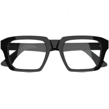 Retrosuperfuture Q2P Number 121 Col. Black Unisex Squadrata Nero Eyewear, Size 51, Blue Light Block Available, Frame Only Option, Free Lenses Included, HSA/FSA Insurance Eligible