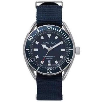 Nautica Men's Analogue Quartz Watch with Leather Strap NAPPRF009