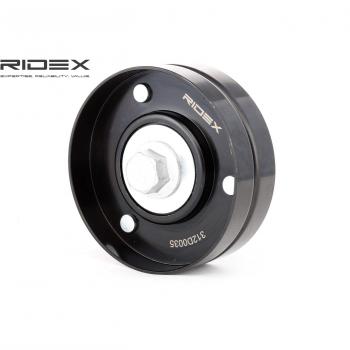 Polea de Inversión y Guía RIDEX 312D0035 para Correa Poli V - Compatible con VW, SKODA, SEAT (Golf IV, Polo IV)
