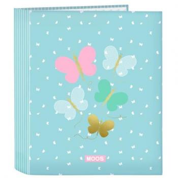 Carpeta folio 4 anillas lomo ancho Moos Butterflies