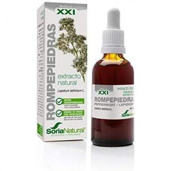 Soria Natural - Extracto de Rompepiedras - Complemento Alimenticio - Propiedades diuréticas, ayuda a tratar y prevenir los cálculos renales - Lepidio o rompepiedras