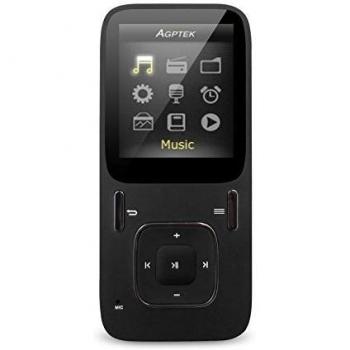 AGPTek B03 Reproductor de MP3 8 GB pantalla de 1,8 con radio y grabadora de voz