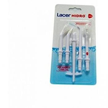 Lacer Hydro Oral Irrigator Electric Replacement Heads - 5 Units