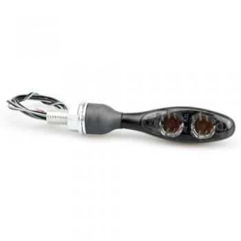 Kellermann Intermitentes LED Micro 1000 Negros - Señal de giro, Oscuro, LED, negro, vidrio teñido