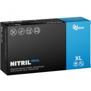 Espeon Nitril Ideal Blue Powder-Free Nitrile Gloves Size XL 100 pcs