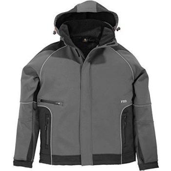Chaqueta de trabajo Softshell Walter FHB, Talla M, Gris/Negro