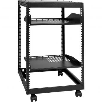 Estante de Servidor Abierto VEVOR 15U Ajustable de 15'' a 40'' de Profundidad