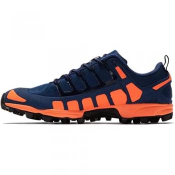 Inov-8 X-Talon 212 V2 Zapatillas de Trail Running para hombres, color azul oscuro y naranja, talla 44