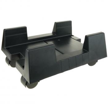 BeMatik - Soporte para ordenador PC con ruedas de color negro